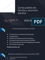 Junta Padres de Familia y Alumnos Adultos 2023 - Semestre I