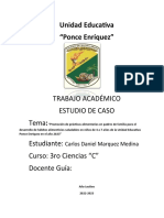 Avance Proyecto de Grado - Estudio de Caso