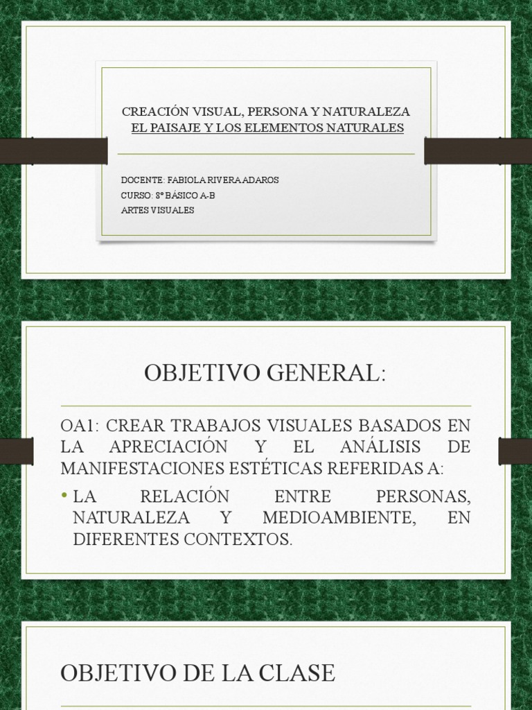 El Paisaje y Los Elementos Naturales | PDF