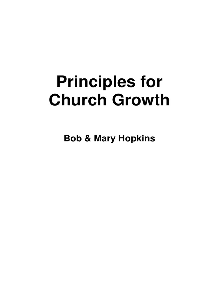 Church Growth Ms 1 | PDF | Disciple (Christianity) | Jesus