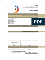 Formulario de Participación en Materia de Seguridad y Salud