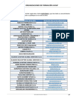 Listado de OFAs Registradas