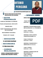 Experiencia Laboral Datos Personales: U.E José Antonio Anzoátegui