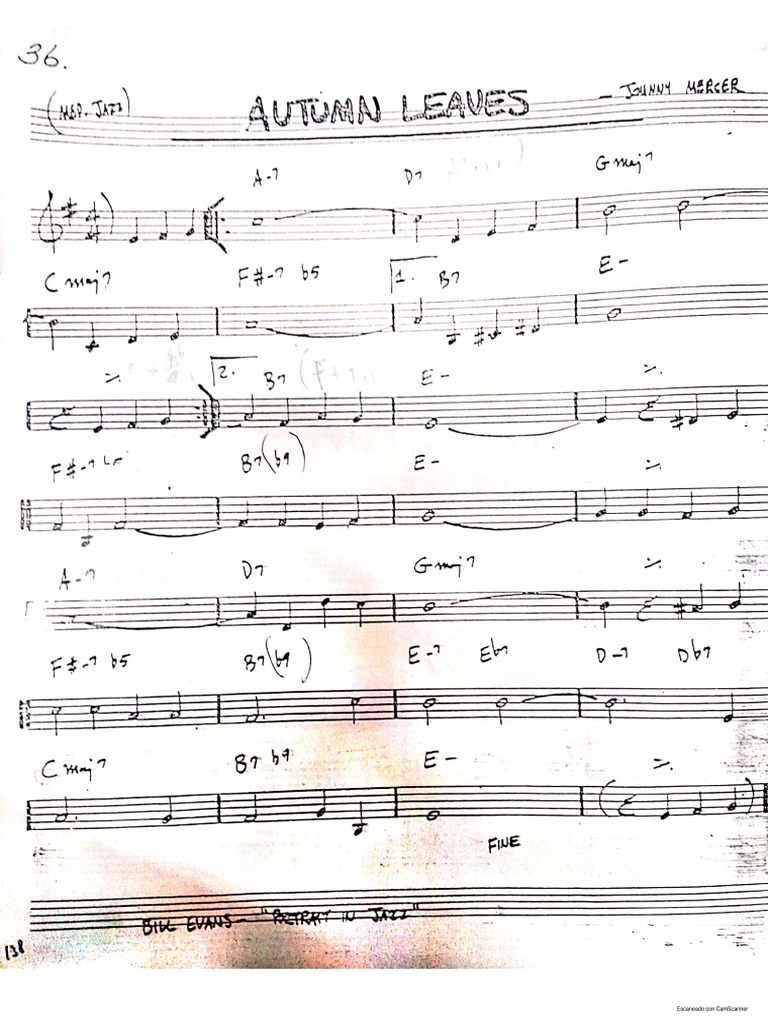 Autumn leaves pdf