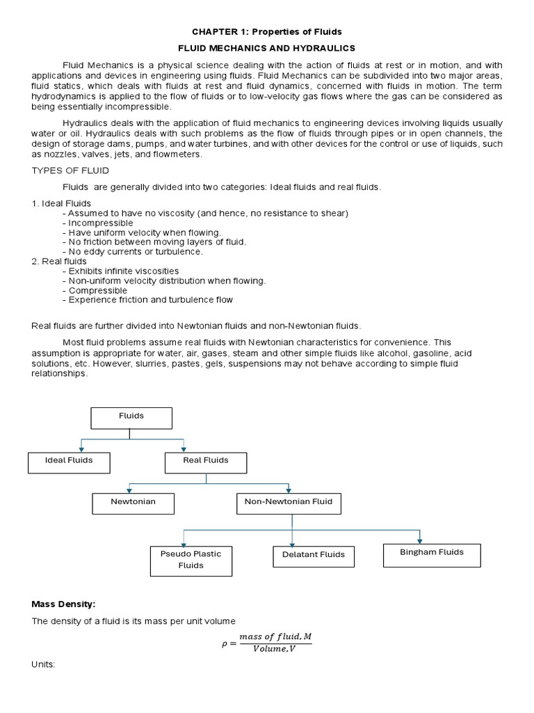 Chapter 1 Fluid Properties Pdf