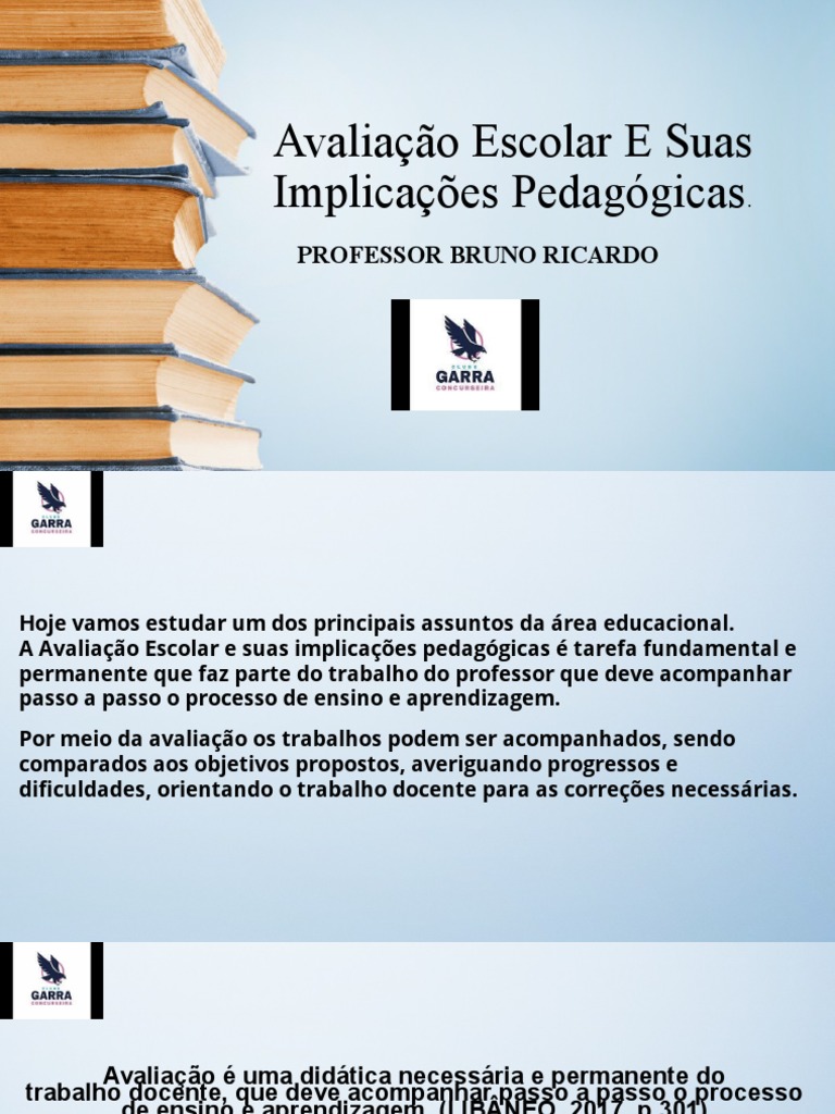 Avaliação Escolar e Suas Implicações | PDF | Aprendizado | Pedagogia