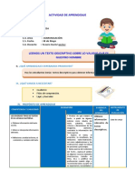 SESION COMUNICACION. LEEMOS UN TEXTO DESCRIPTIVO (1)