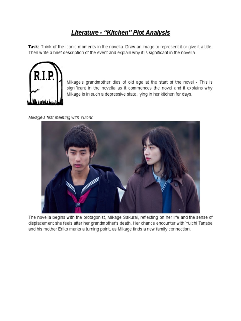 Literature KITCHEN Plot Analysis 2023 PDF