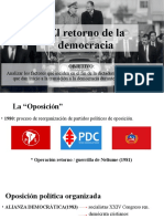 Transición A La Democracia en Chile