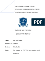 (English in Tourism) Personal Case Study Report