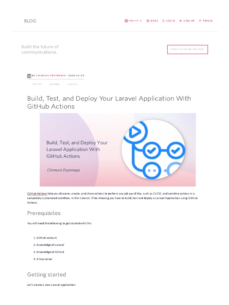 Deploy Laravel Apps with GitHub Actions | PDF | World Wide Web ...