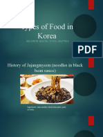 Types of Food in Korea