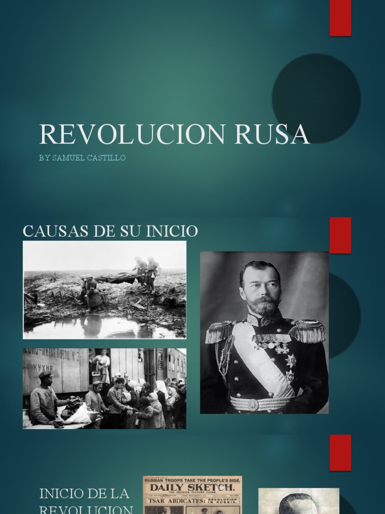 Causas y Etapas de la Revolución Rusa | PDF | Política