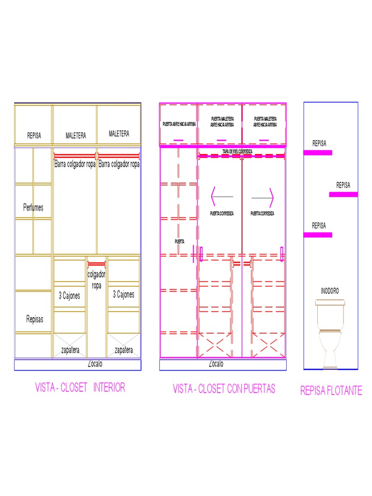 Plano CLOSET Jaime | PDF
