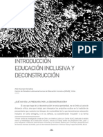 Introducción. Educación Inclusiva y Deconstrucción