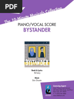 Bystander - Piano - Vocal Score