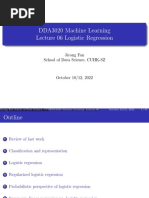 DDA3020 Lecture 06 Logistic Regression