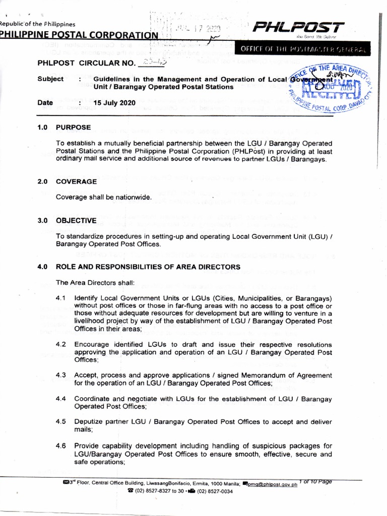 LGU-Operated-PO-Guidelines (1) | PDF
