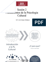 Sesión 2 Psicología Cultural