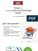 Sesión 1 Psicología Social