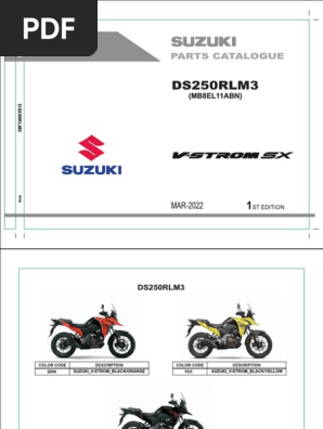 スズキVストローム250のサービスマニュアル Suzuki V-Strom 250