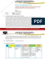 Proyecto de Aprendizaje N°02 Inicial 5 Años