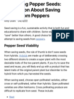 Pepper Seed Viability and Storage - How To Harvest Pepper Seeds