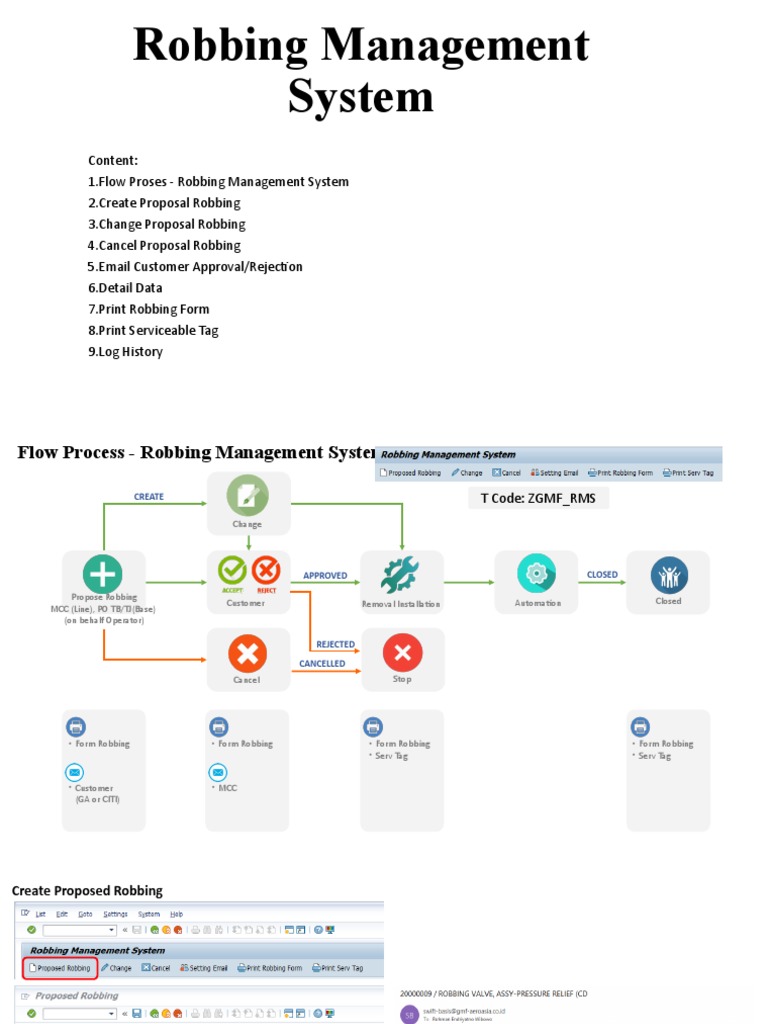Robbing Management System Overview | PDF | Finance & Money Management ...