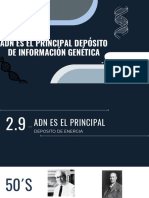 ADN Es El Principal Depósito de Información Genética