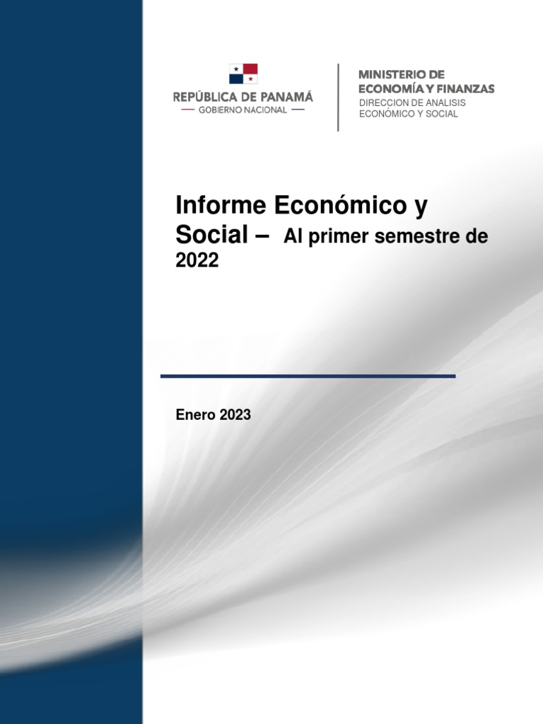 MEF DAES Informe Economico y Social Segundo Trimestre 2022 | PDF ...