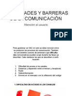 Dificultades y Barreras de La Comunicacion