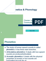 Phonetics and Phonology 
