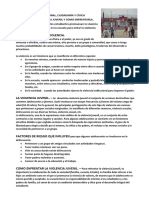 Ficha de Desarrolo Personal, Cuarto - Violencia Juvenil y Como Enfrentarla.