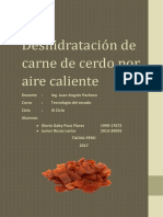 Secado de Carne de Cerdo SECADO