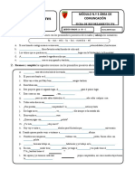 MÓDULO Nº3 PRONOMBRES POSESIVOS