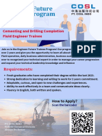 Cementing and Drilling Completion Fuid Engineer Trainee
