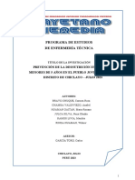 Producto Acreditable La Desnutrición en Menores de 5 Años