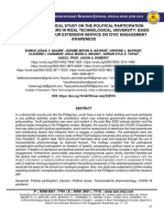 A Phenomenological Study On The Political Participation of Student - Leaders in Rizal Technological University