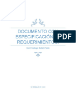 Documento Con Especificación de Requerimientos