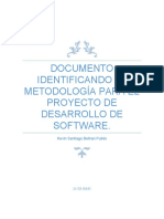 Documento Identificando La Metodología para El Proyecto de Desarrollo de Software