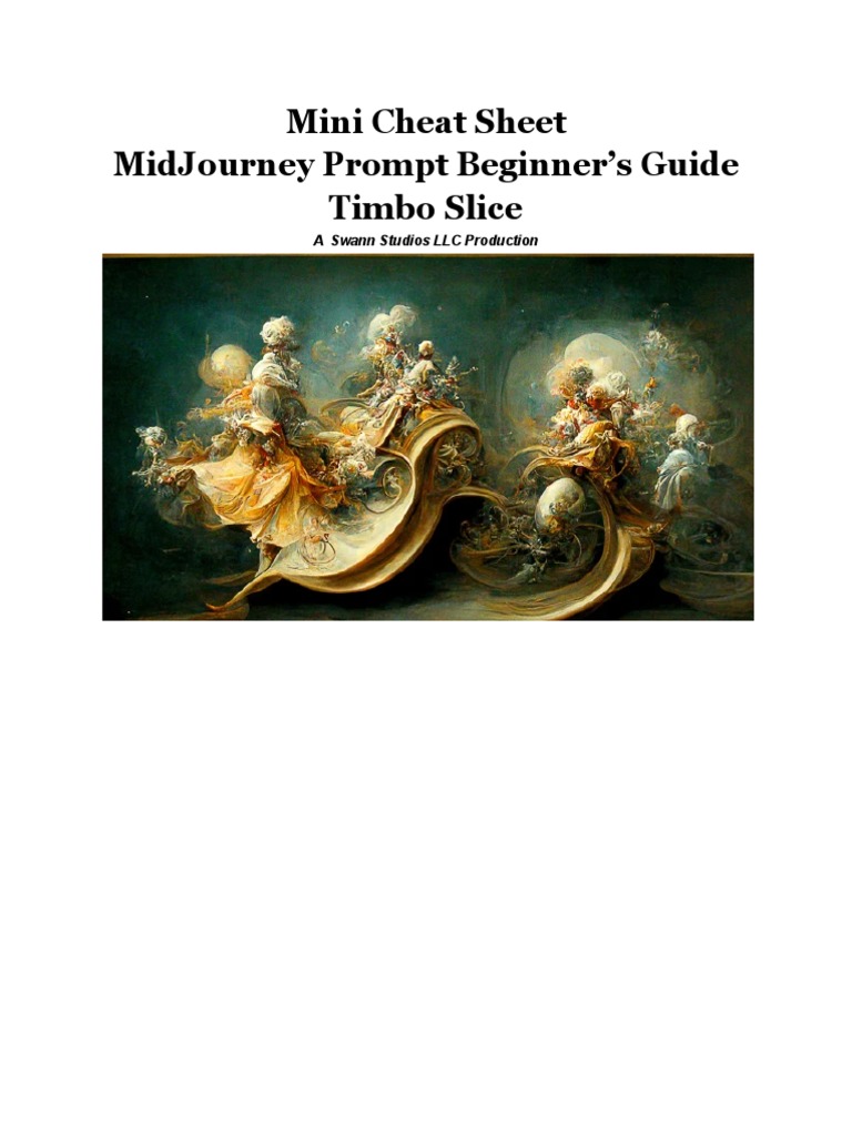 MidJourney Prompt Beginner's Guide | PDF