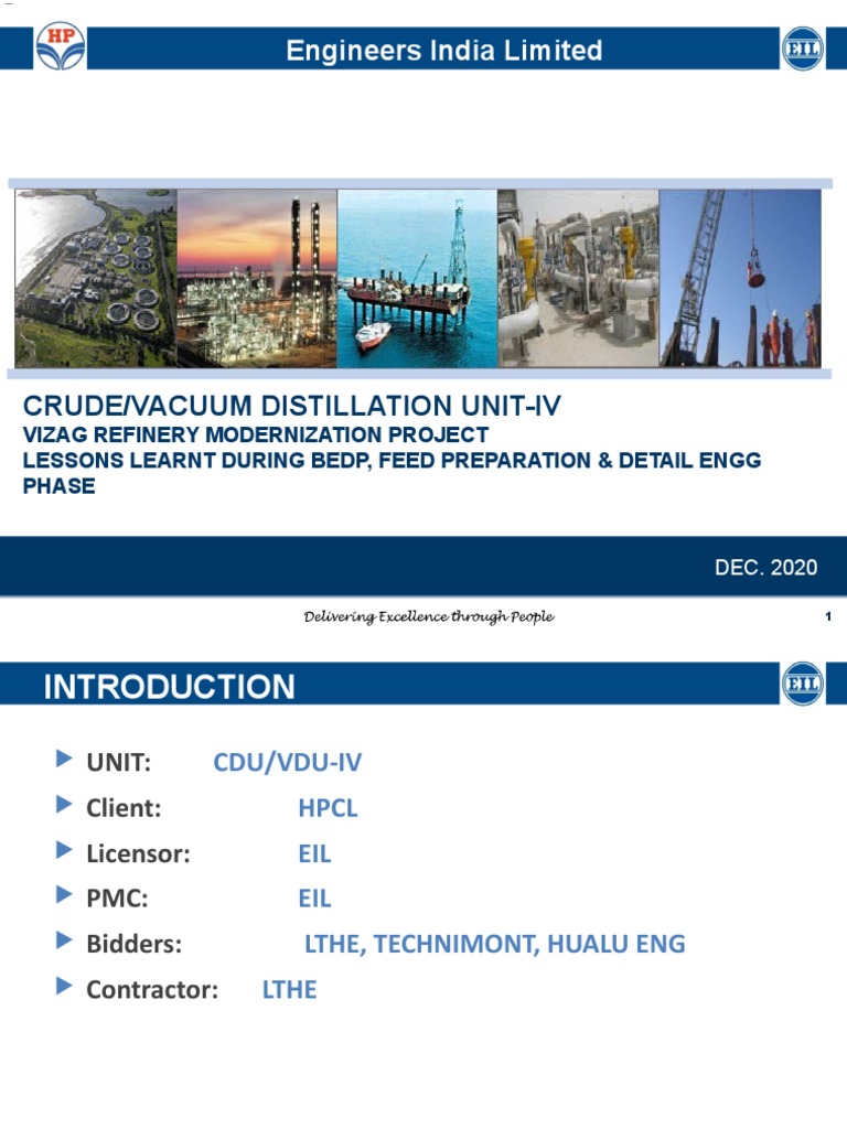 CDU/VDU Lessons from Vizag Refinery | PDF | Water | Physical Sciences
