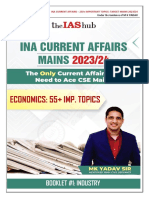 012 Handout 1 INA Mains 2023 Economy Industry theIAShu PDF