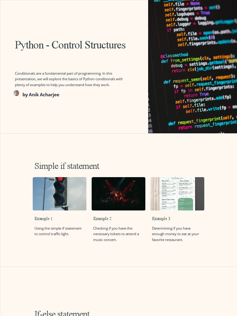 Python Control Structures | Download Free PDF | Control Flow | Computer ...