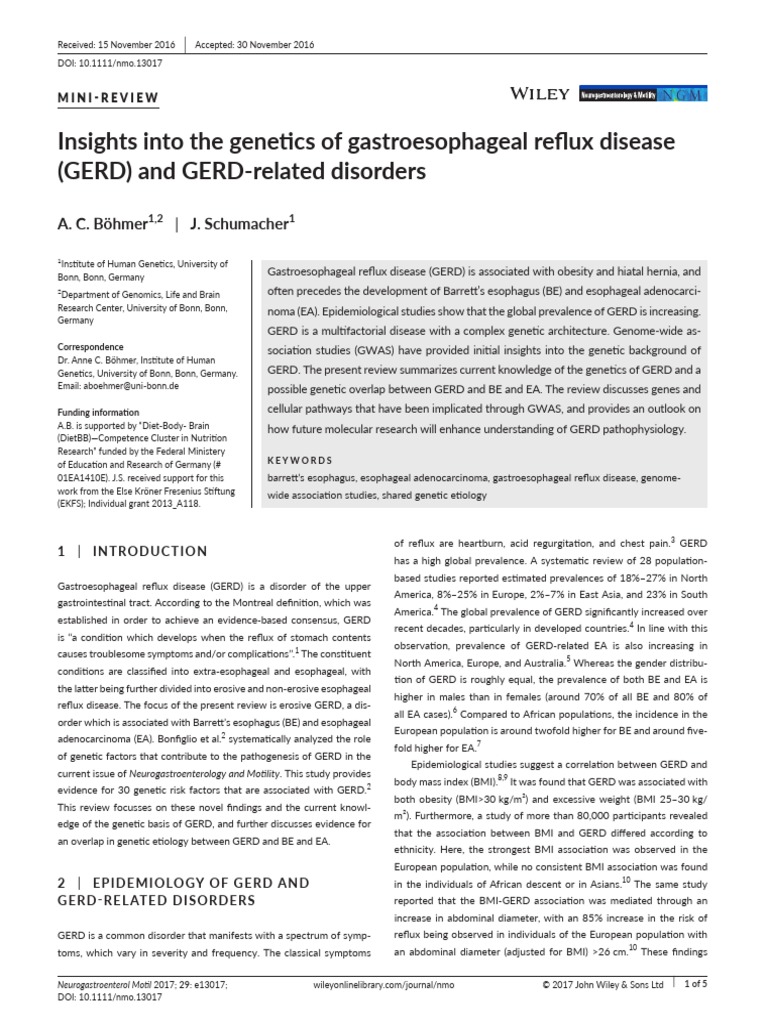 Gastroesophageal Reflux | PDF | Gastroesophageal Reflux Disease | Esophagus