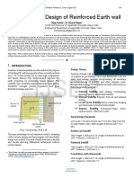 Analysis and Design of Reinforced Earth Wall