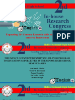 THE IMPACT OF PANTAWID PAMILYANG PILIPINO PROGRAM (4Ps) TO EDUCATION AS PERCEIVED BY THE STUDENT BENEFICIARIES OF BALITE NATIONAL HIGH SCHOOL