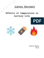 Effect of Temperature On Battery Life