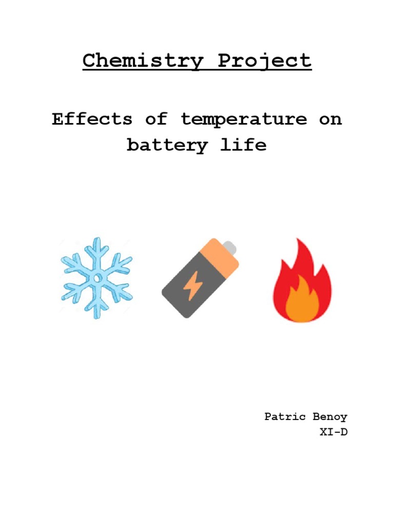 Temperature's Impact on Battery Life | PDF | Home & Garden