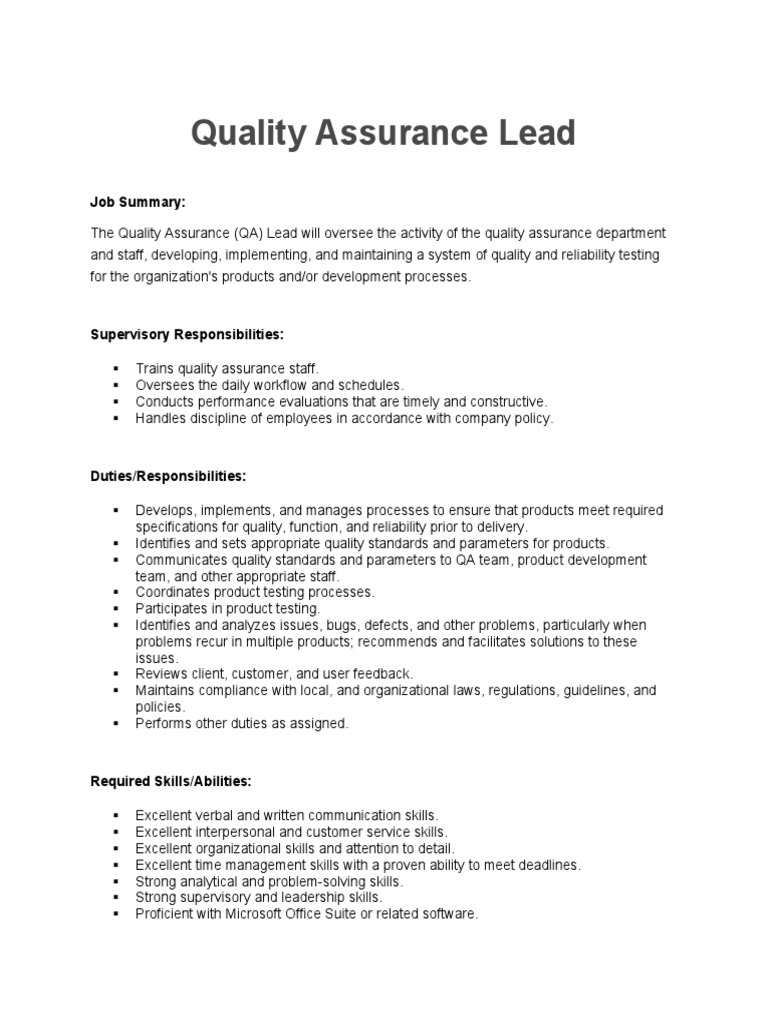 qa-lead-job-description-pdf